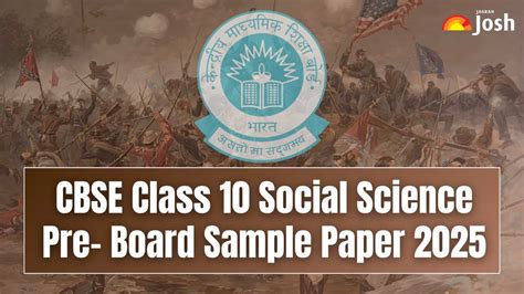 CBSE Class 10 Social Science Pre-Board Sample Paper 2025 With Solutions ...