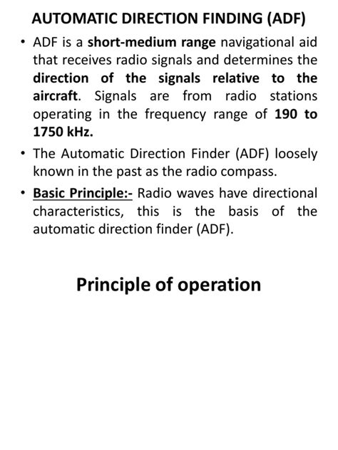 Automatic Direction Finder ADF 的图像结果