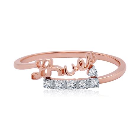 Elegant Love Diamond Ring in 14kt Rose Gold - A Symbol of Affection ...