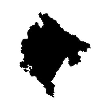 Montenegro map icon | Premium Vector
