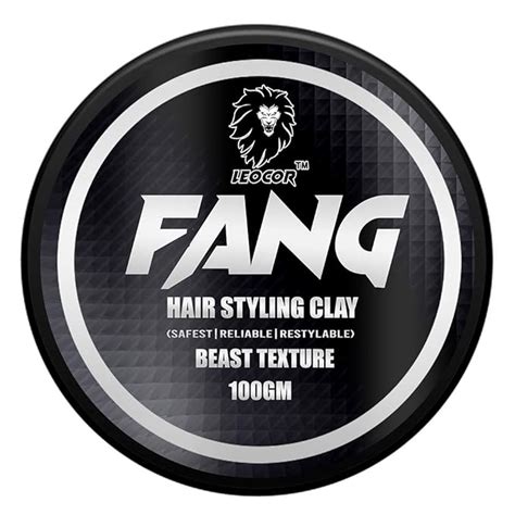 Leocor FANG Hair Styling Clay Wax for extra hold & texture | Strong ...