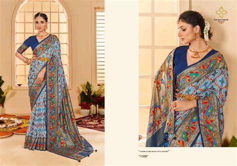 Shubh Shree Kesar Tilak Wholesale Velvet Tusser Silk Ethnic Sarees ...