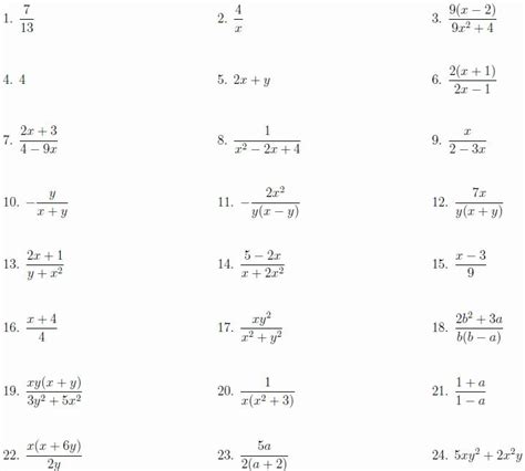 Image result for Complex Fractions Worksheet Algebra 1