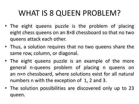 8 Queens Problem