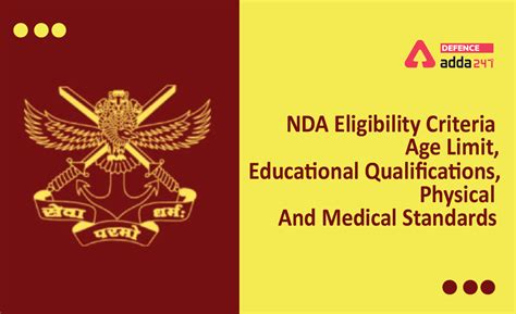 NDA Eligibility for Male and Female, Age Limit 2022