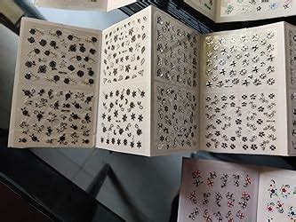 Buy FOK Set Of 10 Pc 3D Design Self Adhesive Tip Nail Art Stickers ...