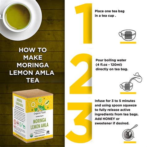 Buy Best Lemon Flavored Moringa Tea Bags To Refresh Your Morning