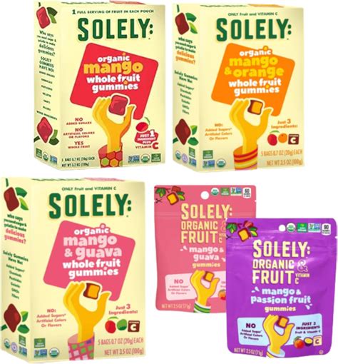 Amazon.com: SOLELY - Organic Fruit Jerky Variety Pack - 8 Flavors, 8 ...