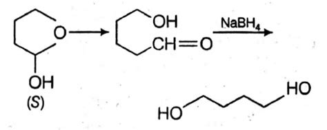 Reduction of the lactol S OH with sodium borohydride gives