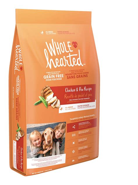 WholeHearted All Life Stages Grain-Free Chicken and Pea Dry Dog Food ...
