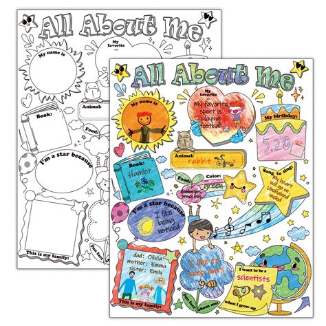 All About Me Poster Preschool