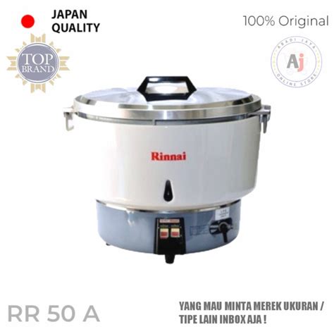 Jual gas cooker ricecooker penanak nasi pake gas RINNAI RR 50 A ...
