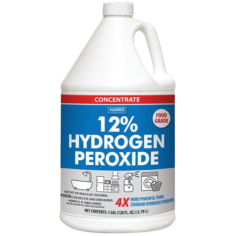 PF Harris 128 oz 12 Percent Concentrated Hydrogen Peroxide Bottle ...