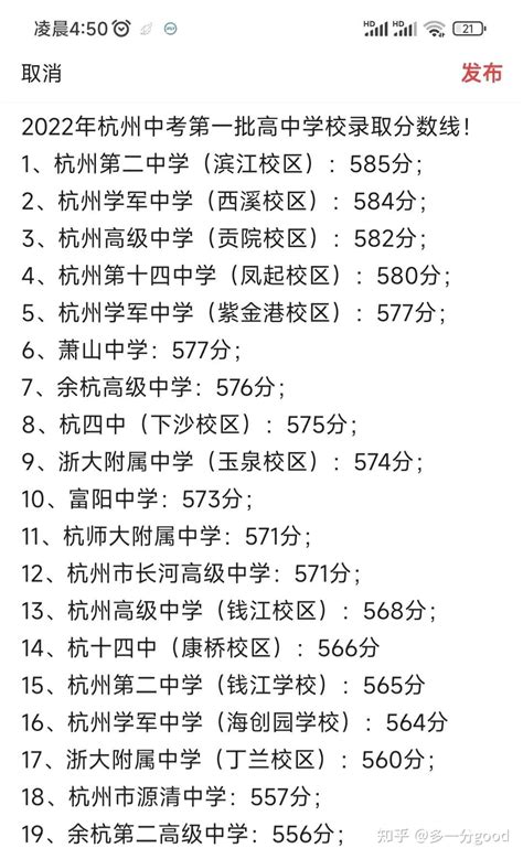 杭州中考录取分数线2023年各高中录取分数线一览表_新高考网