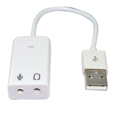 USB to Audio & Mic Cable - 7.1 Channel Apple Sound Card Audio Adapter