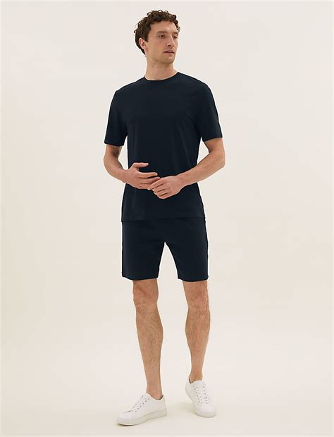 Buy Pure Cotton Drawstring Jersey Shorts at Marks & Spencer