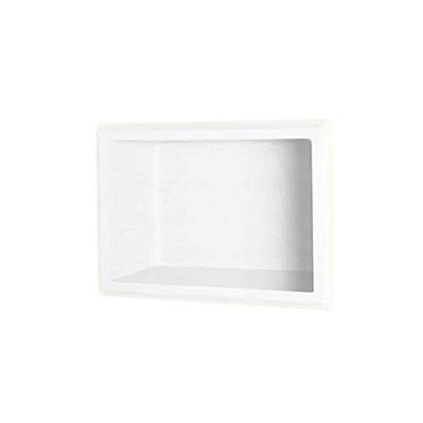 Swanstone AS-1075-010 Recessed Accessory Shelf, White Finish : Amazon ...