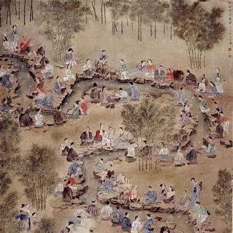 曲水流觴（中國古代民間的傳統習俗）_百度百科