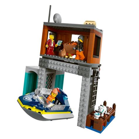 Lego 60417 City Police Speedboat And Crooks' Hideout (311 Pieces) — Toycra