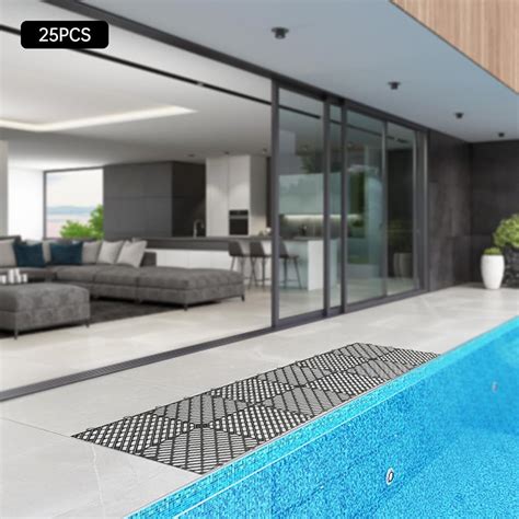 MuChaIOAK Tiles Interlocking, Drainage Tiles 12x12x0.5 Inches, India | Ubuy