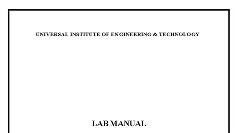 OSL 301: Operating Systems Lab Manual - Experiments & Procedures - Studocu