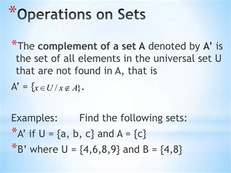 Image result for Basic Set Notations