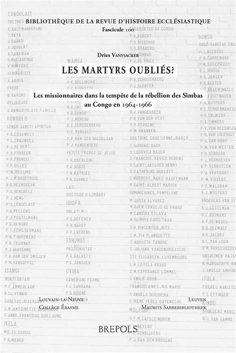 Buy Les Martyrs Oublies?: Les missionnaires dans la tempete de l ...