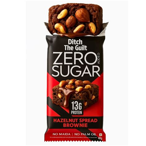 Buy Hazelnut Spread Protein Brownie • 13g Protein • Sugar Free & High ...