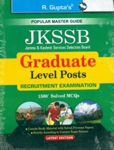 J&K Services Selection BoardGraduate Level PostsWritten Test Guide 1st ...