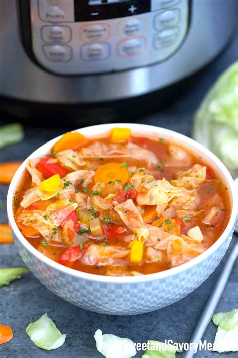 Instant Pot Cabbage Soup Recipe - S&SM