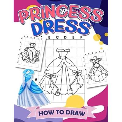How To Draw Princess Dress Outline: Instruction | Ubuy India