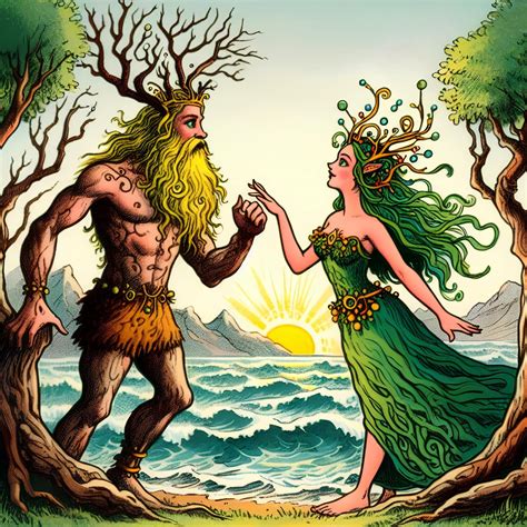 Ask and Embla: The First Humans in Norse Mythology - Malevus