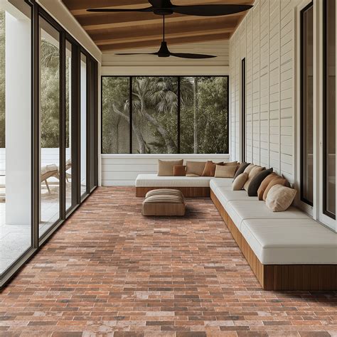 Ceramic Brick Tile Flooring