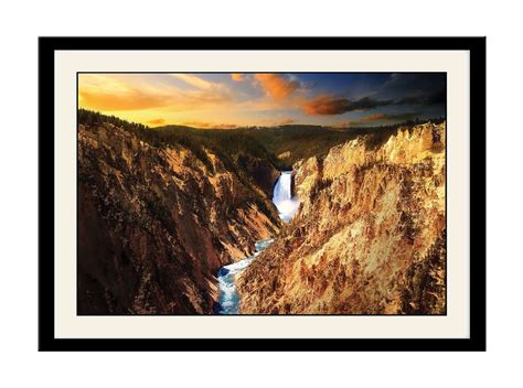 ArtStory Wooden Beautiful Waterfall Afp0361 Framed Wall Painting (26 cm ...