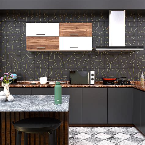 Spyder Craft 4 Door Matte Finish Hydraulic Kitchen Cabinet for Office,