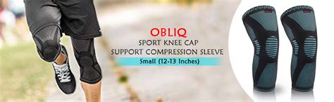 obliq Sport Knee Cap Support Compression Sleeve for Running, Tennis ...