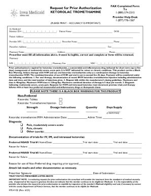 Fillable Online Request for Prior Authorization BENZODIAZEPINES FAX ...