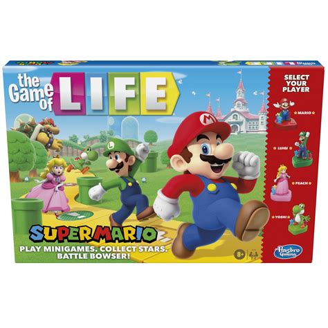 The Game of Life: Super Mario Edition Board Game for Kids Ages 8 and Up ...