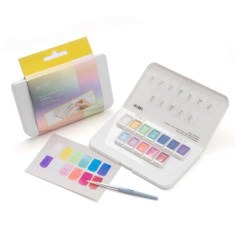 HIMI Metallic Watercolour – 12 Colours – Silver / Gold/ Jewellery ...