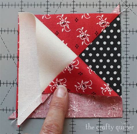 How to Use a Quarter Square Triangle Ruler for Quilting 的图像结果