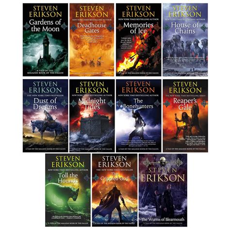 The Malazan Book of the Fallen 11 Book Collection (Vol. 1-11) - Steven ...