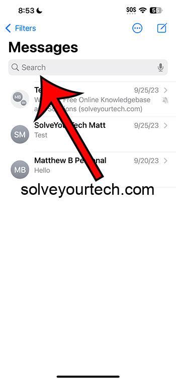 Image result for How to Search Text Message iPhone