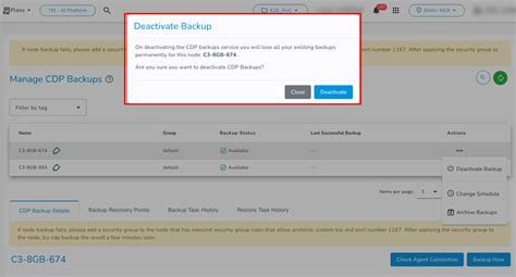 CDP Backups | E2E Cloud