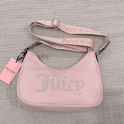 NEW Juicy Couture Pink Clay Obsession Crossbody Bag with Rhinestones ...