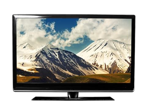 Tv screen with landscape | Premium Photo