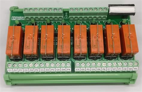 Phoenix Contact Make 8 Channel 230V 1 Changeover Relay Board with ...