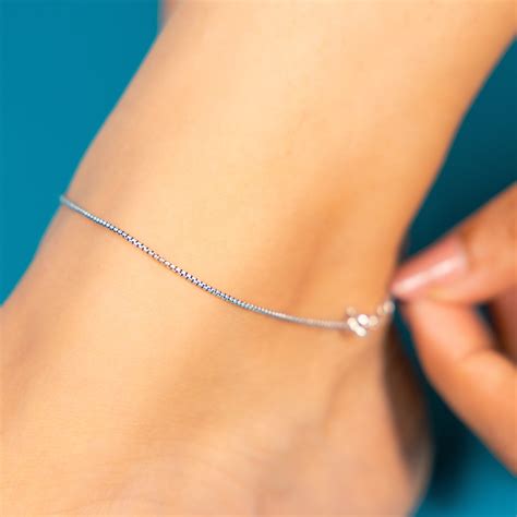 Elegant 925 Silver Anklet for Women – Lesha Silver – lesha-dev