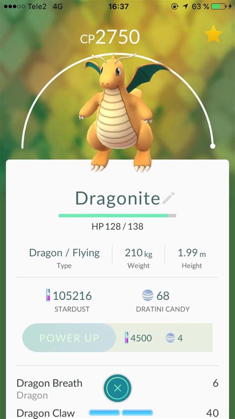 100% IV & perfect moveset Dragonite! : r/pokemongo