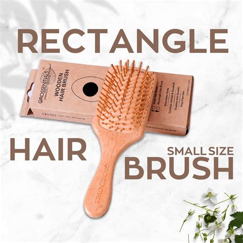 Best Wooden Hairbrush Combo – Orossentials Rectangle Set (Big/Small)