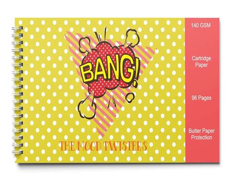 The Mood Twisters 140 GSM (96 Pages + 96 Butter Paper) Sketch Book for ...